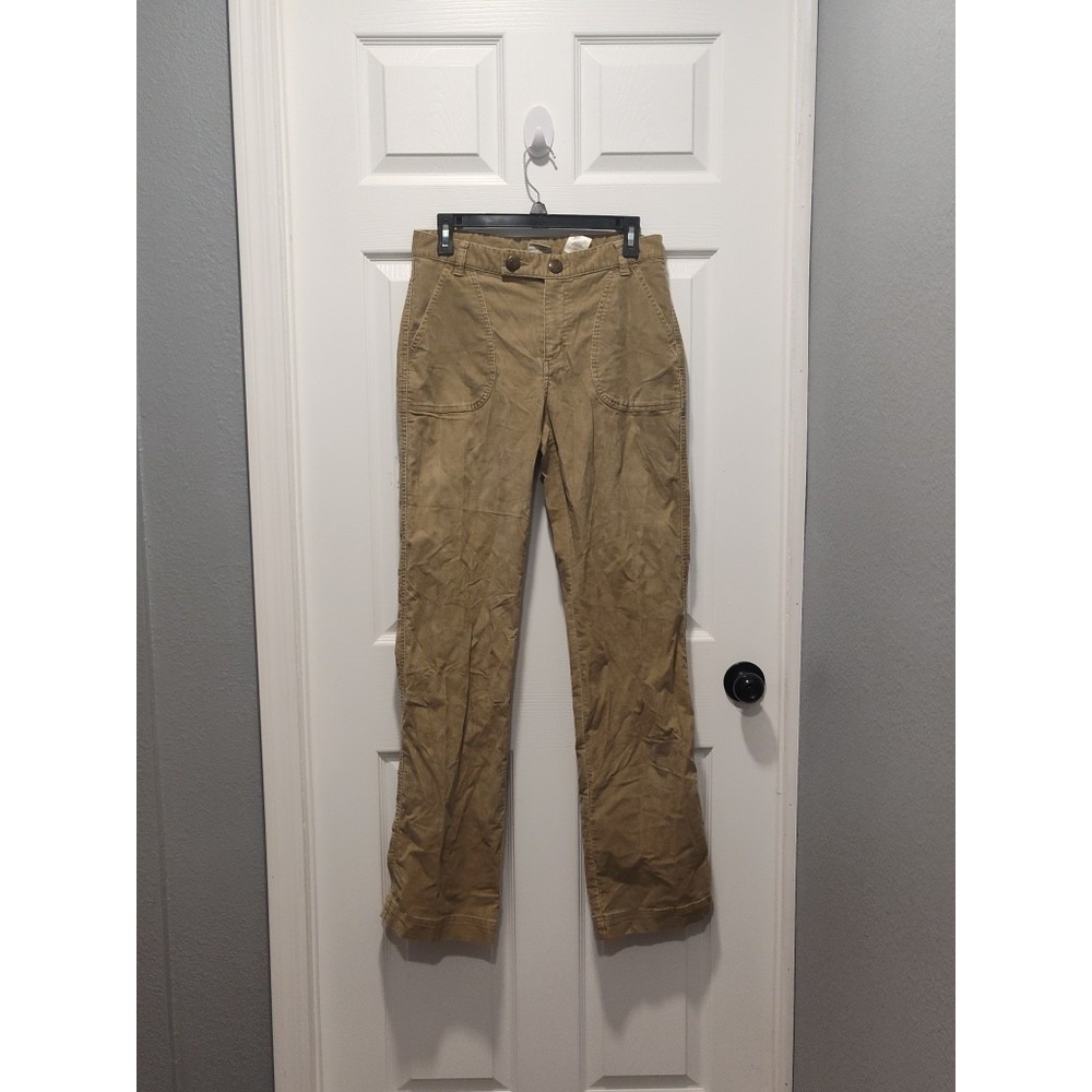 COLUMBIA WOMENS CORDUROY PANTS SIZE 8 Long TAN